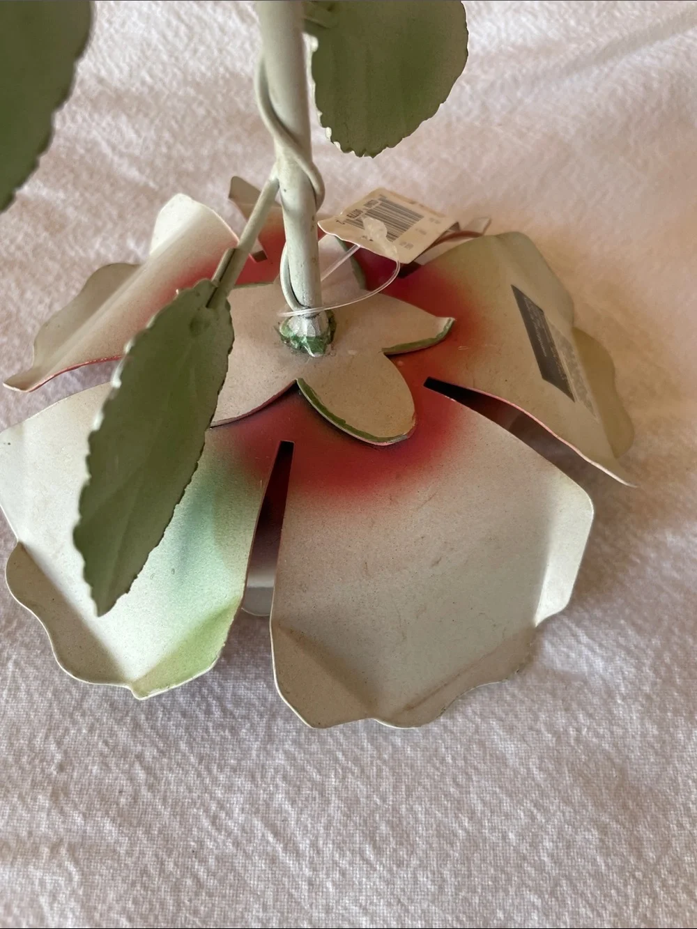 Vintage Target Pink Rose Metal Candle Holder NWT